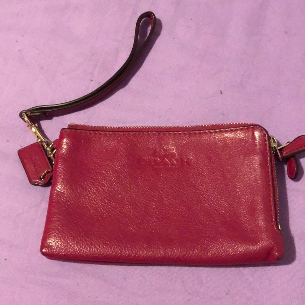 Hot pink coach wallet